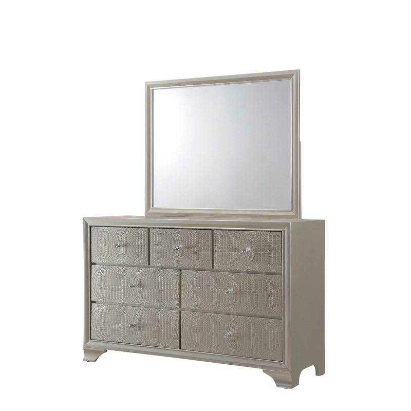 Lyssa – Dresser, Mirror|Gray|White