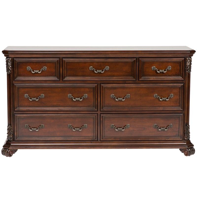 Messina Estates – 7 Drawer Dresser – Dark Brown