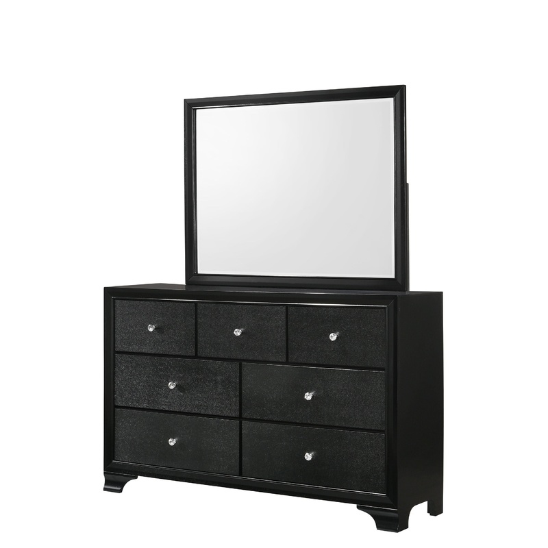 Micah – Dresser, Mirror|Black|Dressers|Dresser & Mirror