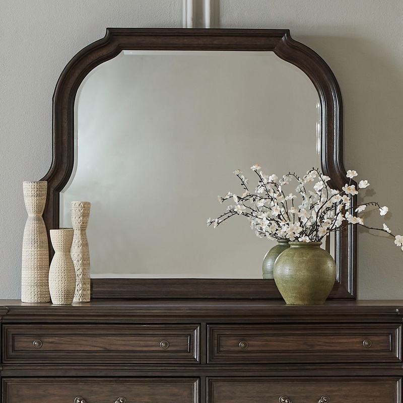 Provence Park – Curved Mirror – Brown