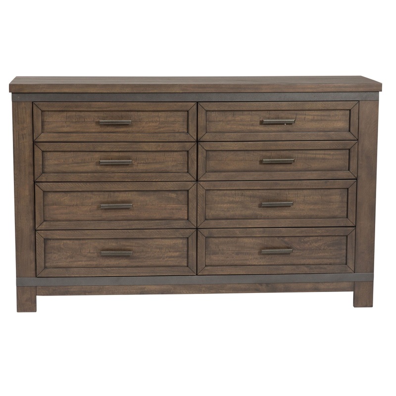 Thornwood Hills – 8 Drawer Dresser – Dark Brown