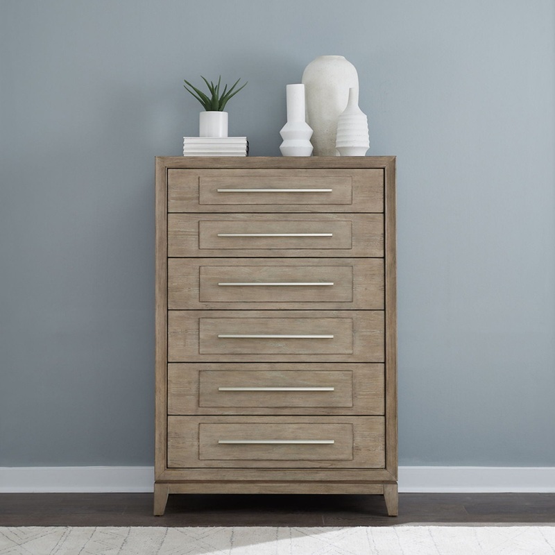 Brentwood – 6 Drawer Chest – Sandstone