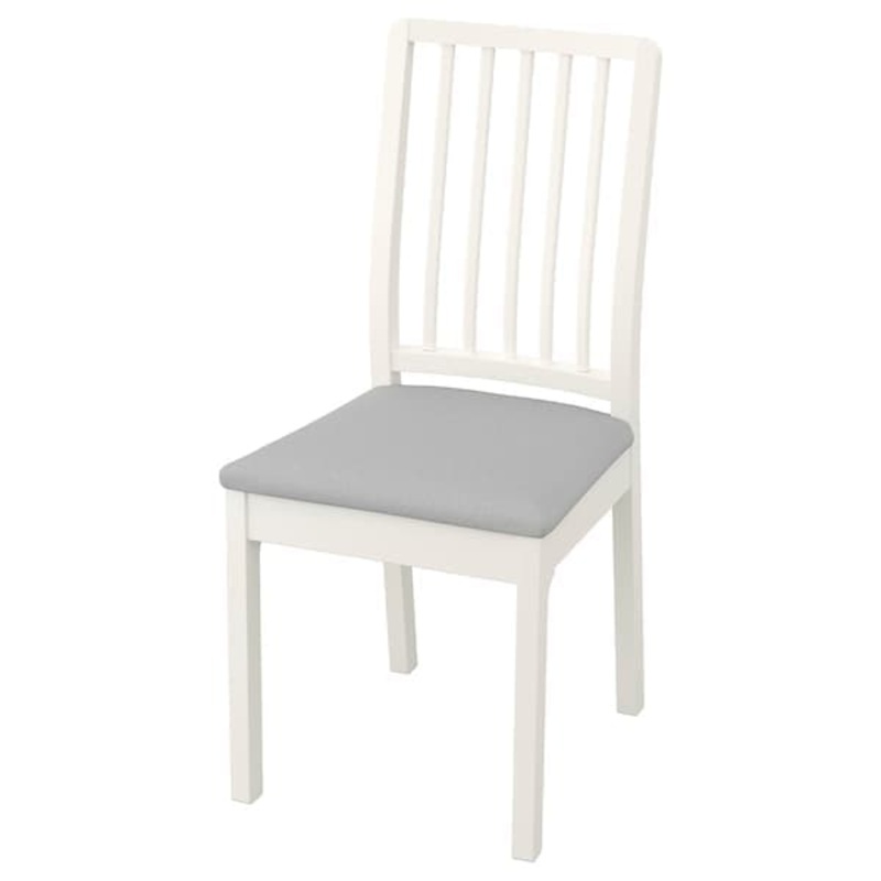 EKEDALEN chair, white/Orrsta light grey, 45x95x51 cm