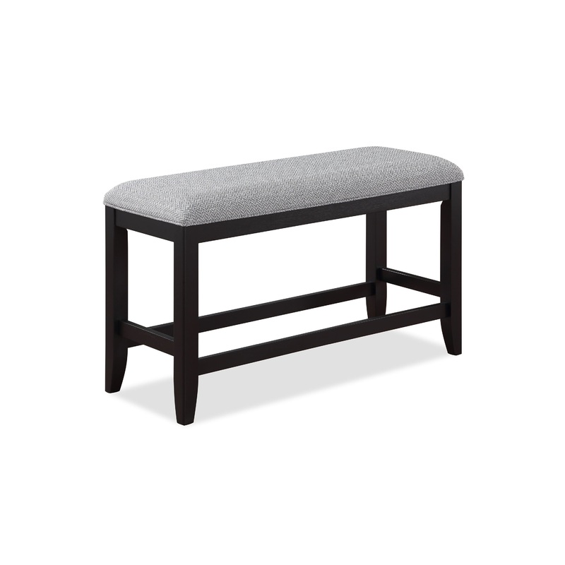 Frey – Counter Height Bench – Black