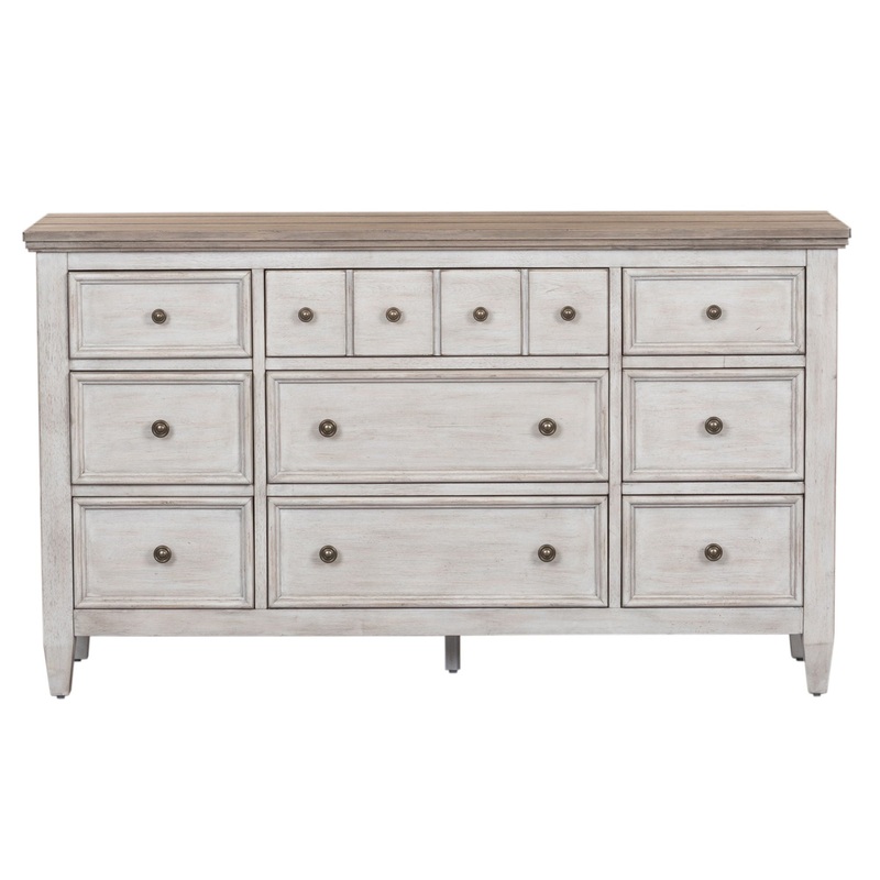Heartland – 9 Drawer Dresser – White