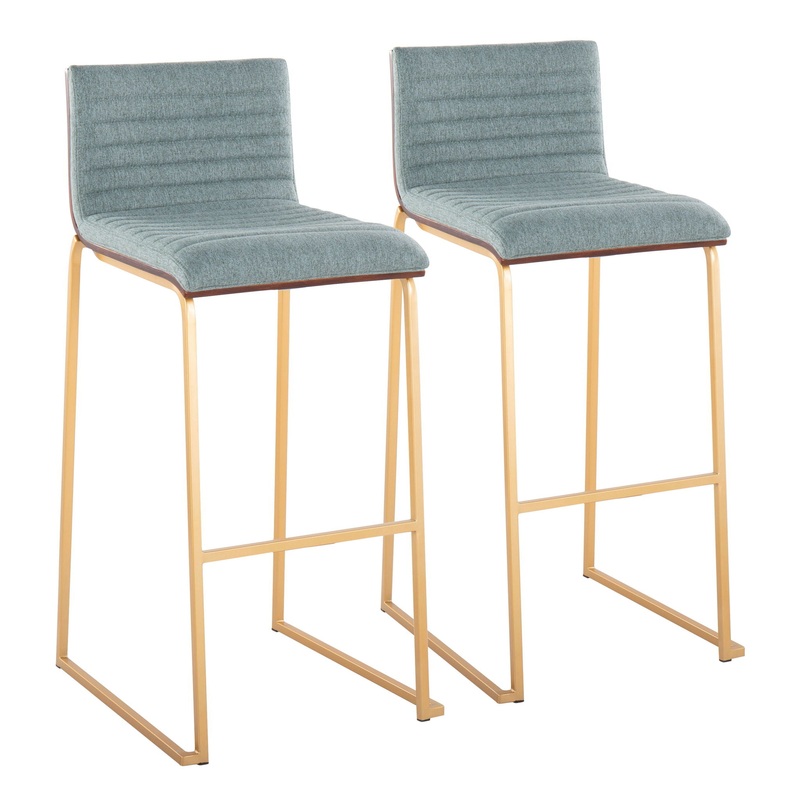 Mason Mara – Contemporary Versatile Desig Fixed Height Barstool (Set of 2)