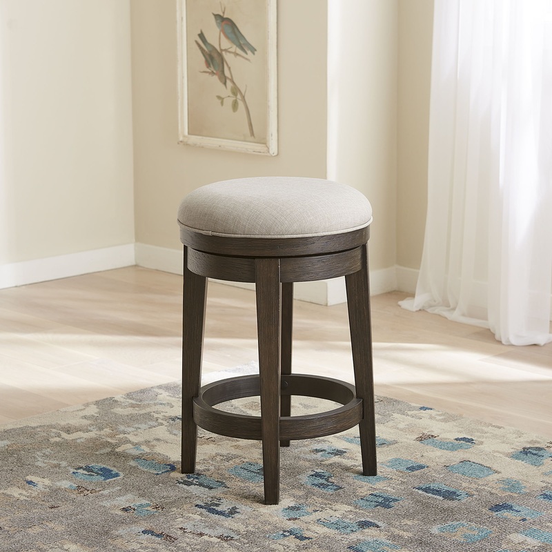 Mill Creek – Console Swivel Stool – Dark Brown