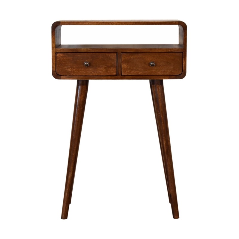 Mini Console Table – Chestnut