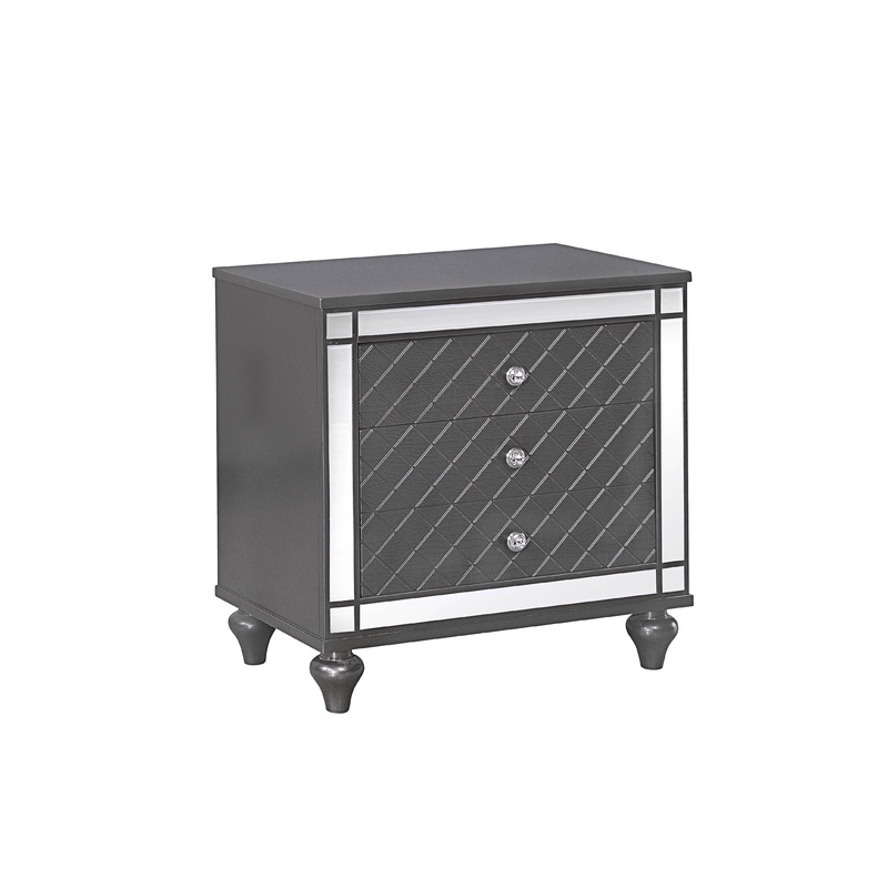 Refino – Nightstand – Dark Gunmetal