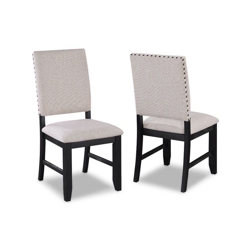 Regent – Side Chair (Set of 2) – Charcoal Black