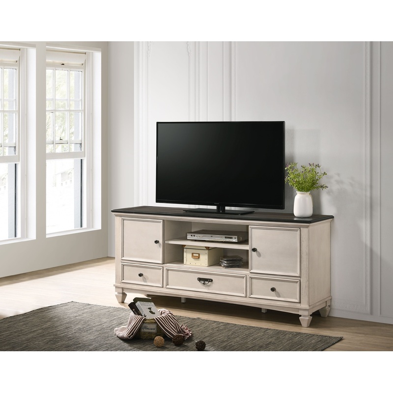 Sawyer – TV Stand – Antique White