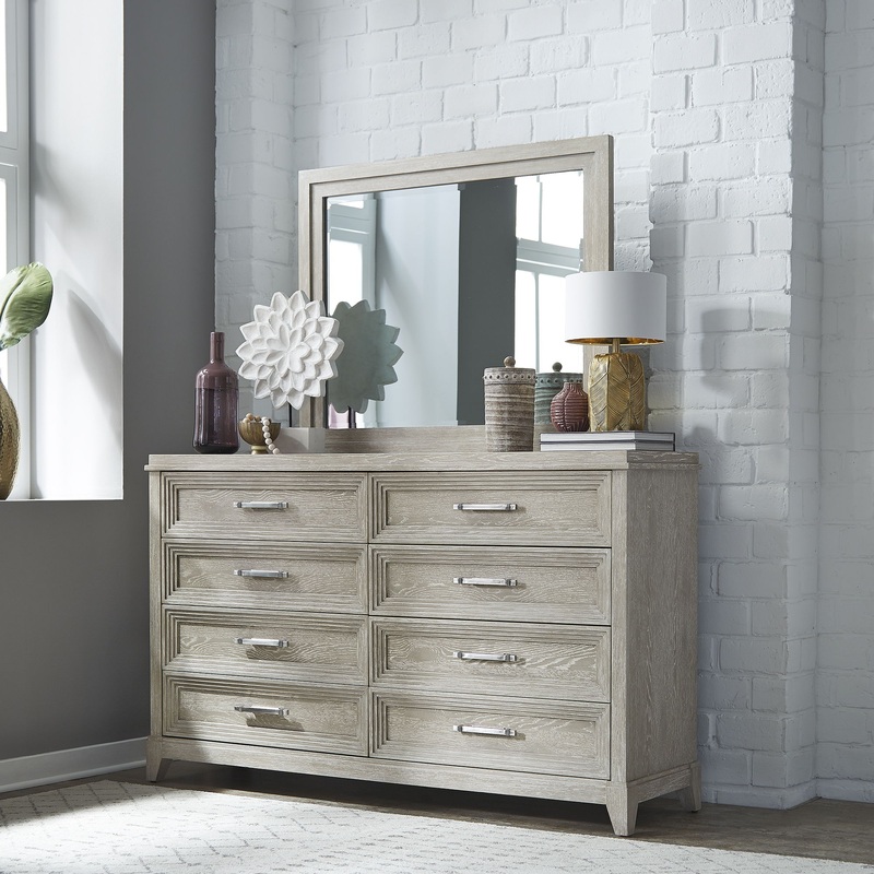 Belmar – Dresser & Mirror – Washed Taupe