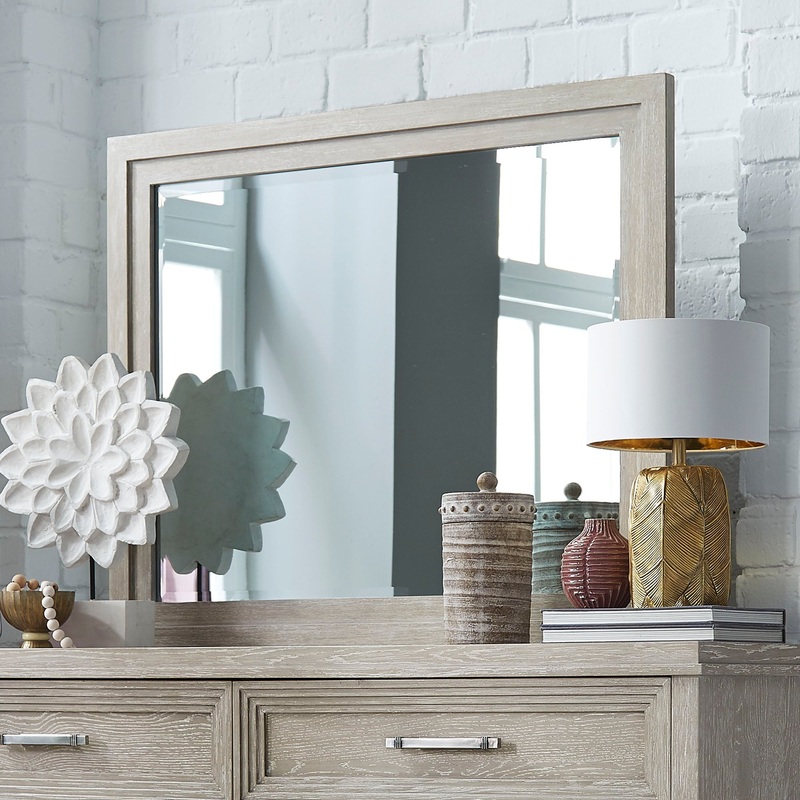 Belmar – Landscape Mirror – Washed Taupe