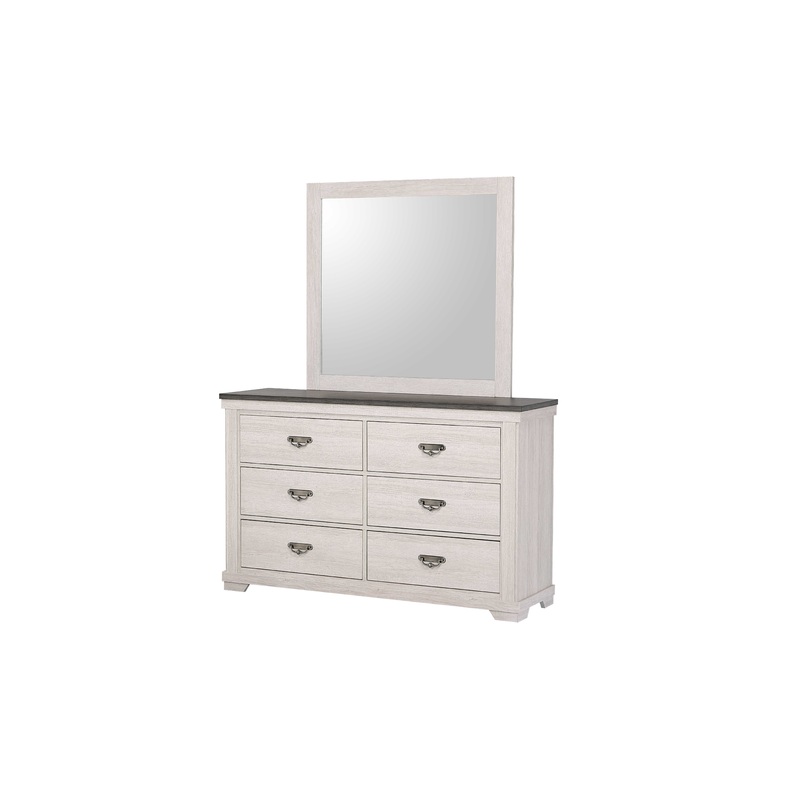 Leighton – Dresser, Mirror|White|Dressers|Dresser & Mirror