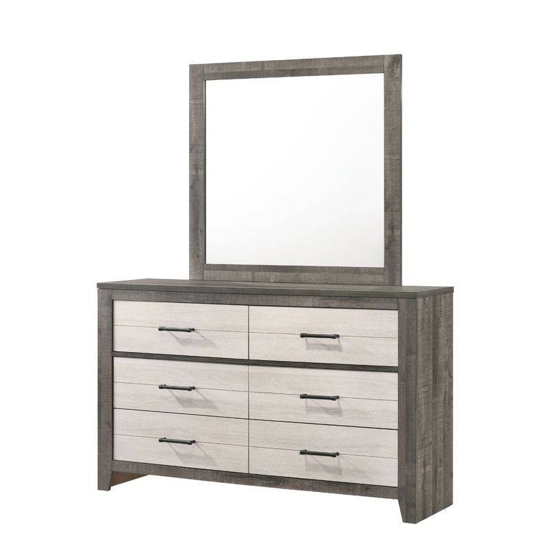 Rhett – Dresser, Mirror|White|Dressers|Dresser & Mirror