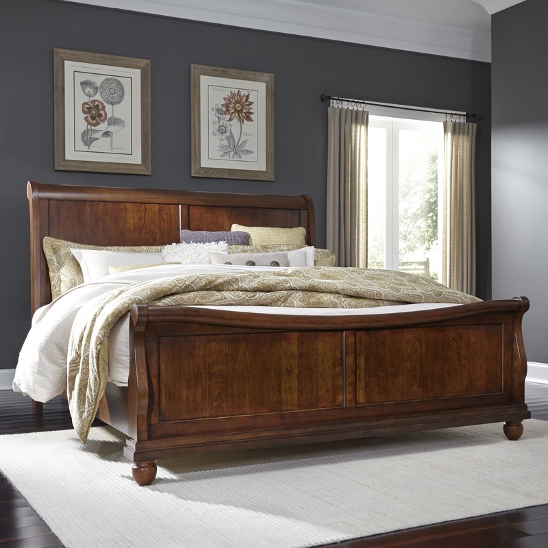 Rustic Traditions – Sleigh Bed