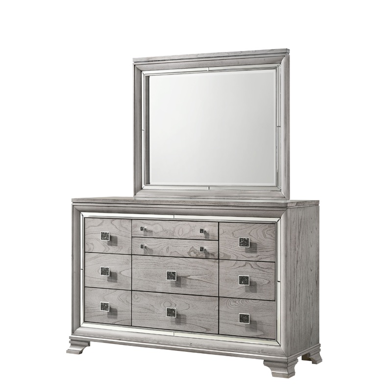 Vail – Dresser, Mirror|Dark Gray|Dressers|Dresser & Mirror