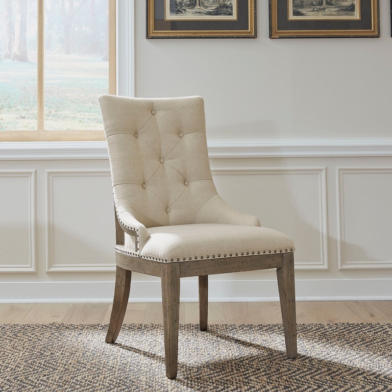 Americana Farmhouse – Upholstered Shelter Side Chair