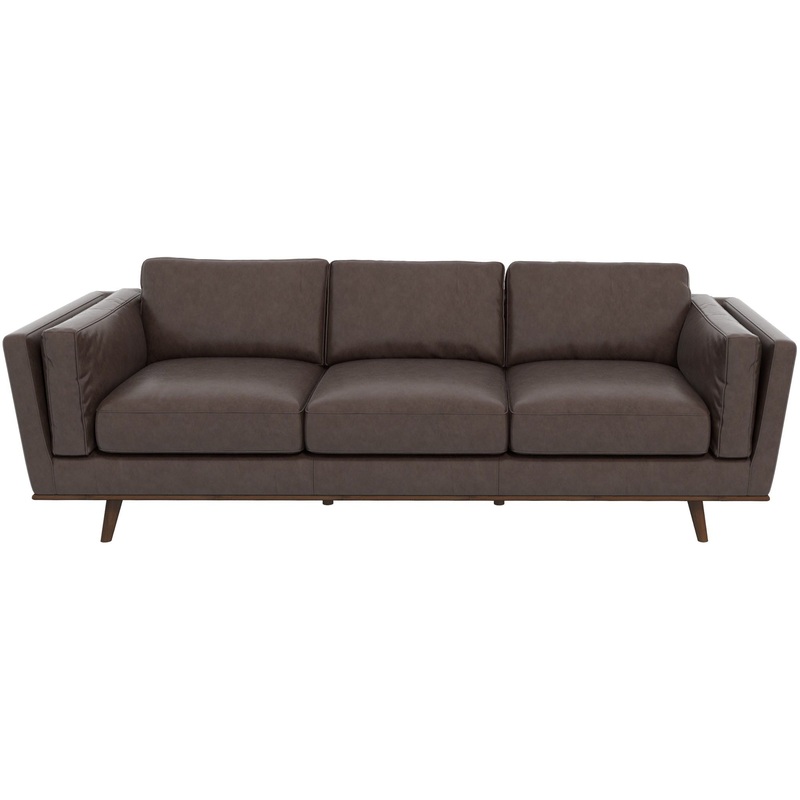 Chase – Leather Sofa|Dark Brown