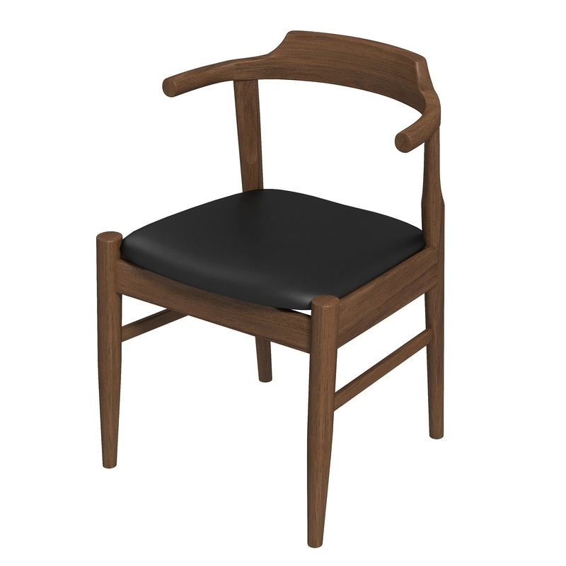 Damian – Mid-Century Solid Wood Dining Chair