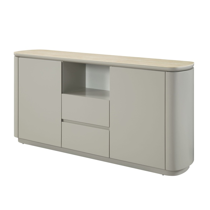 Ingram – Ceramic Top Server – Light Gray