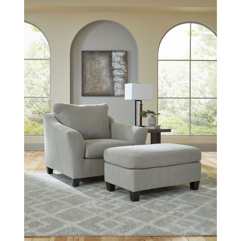 Willarae – 2 Pc. – Chair And A Half, Ottoman – Taupe