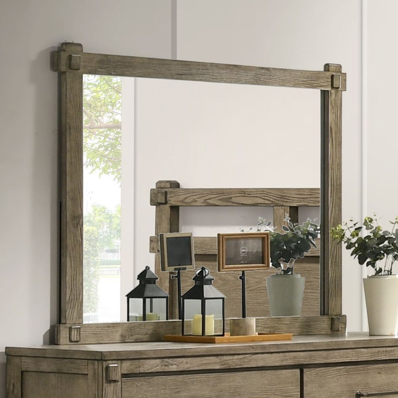 Colton – Mirror – Antique White Oak