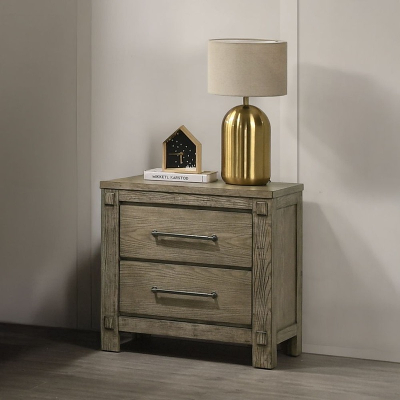 Colton – Nightstand – Antique White Oak