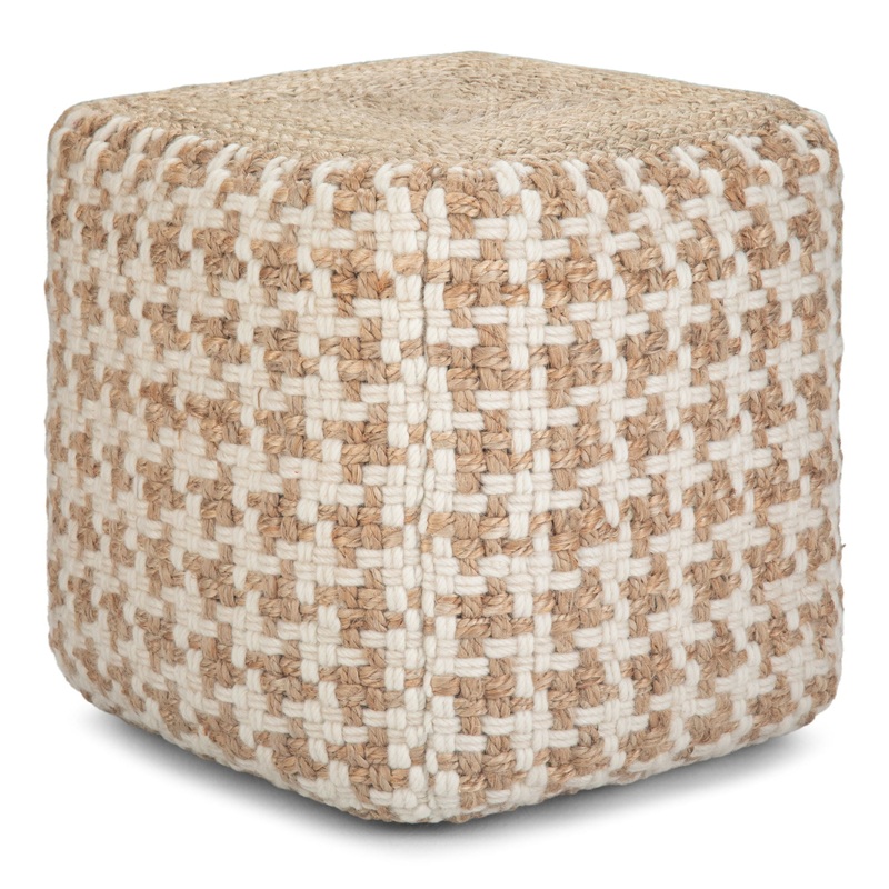 Cullen – Cube Pouf – Natural