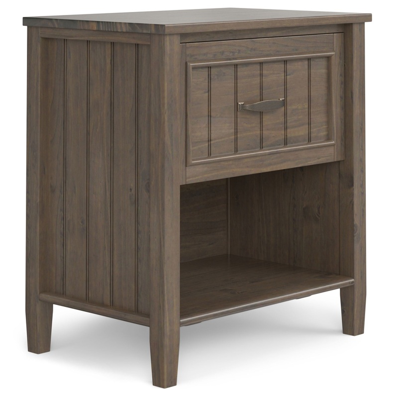 Lev – Bedside Table – Smoky Brown