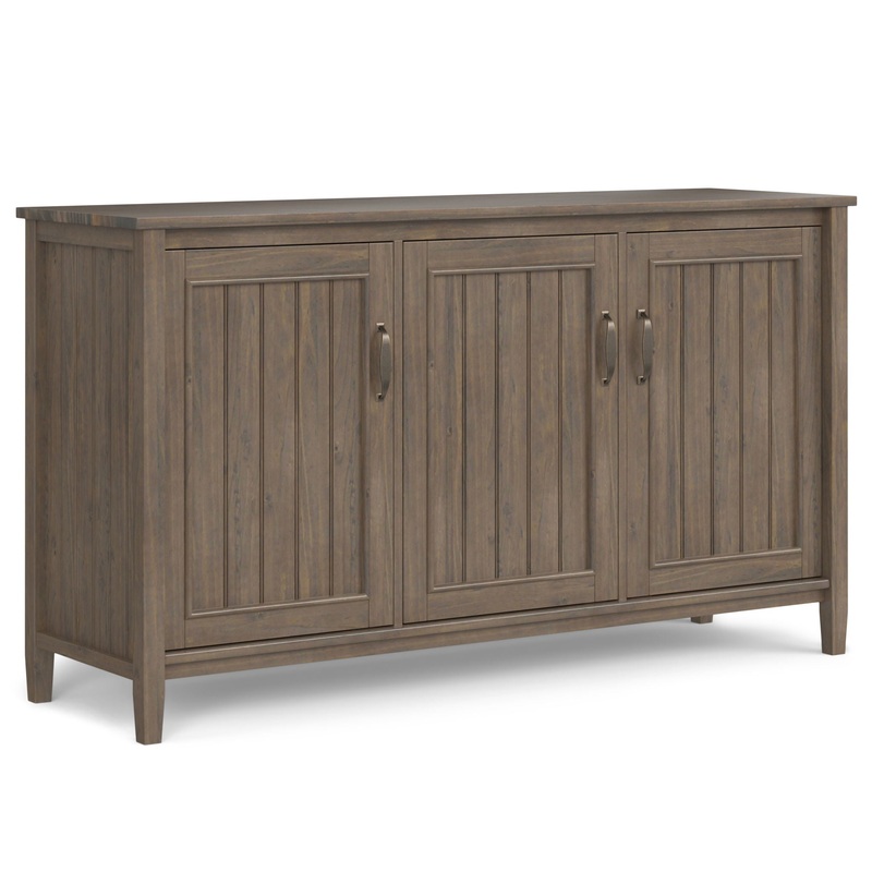 Lev – Wide Storage Cabinet – Smoky Brown