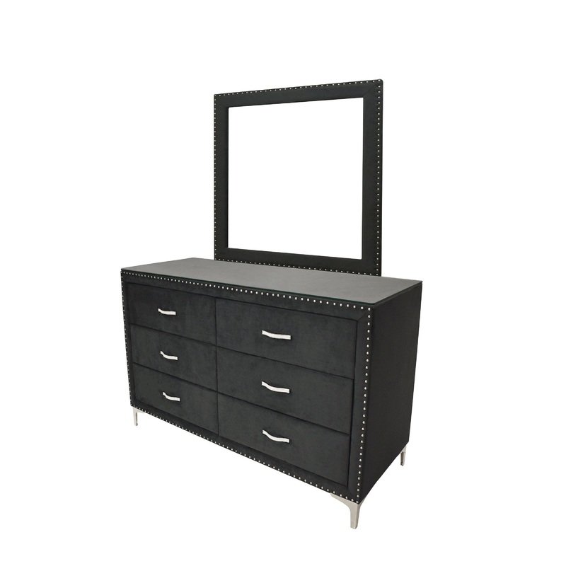 Lucinda – Dresser|Black|Dressers|Dresser & Mirror