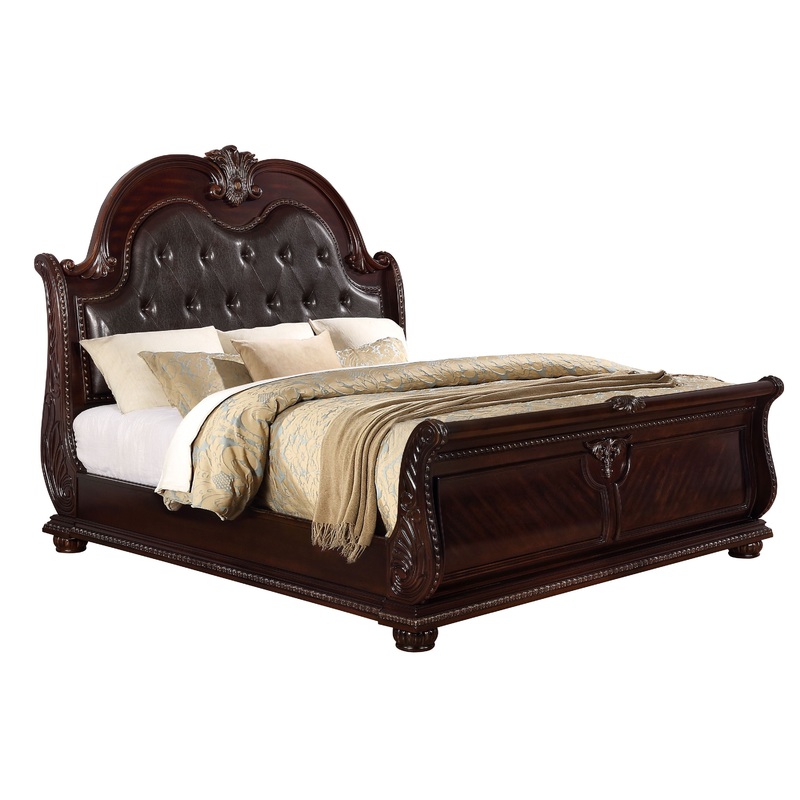 Stanley – Bed|Dark Brown|California King|King|Queen