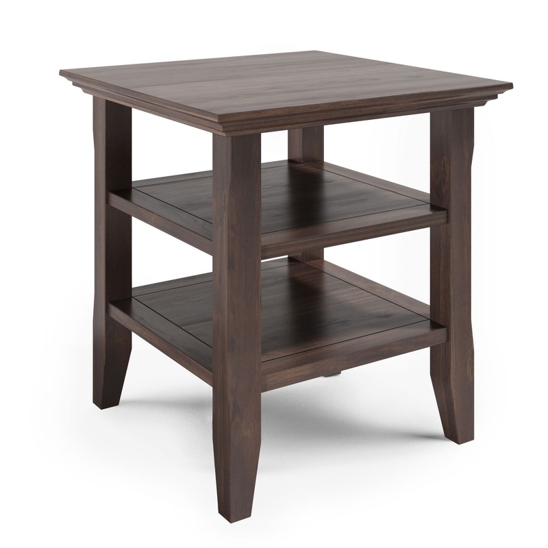 Acadian – End Table – Warm Walnut Brown