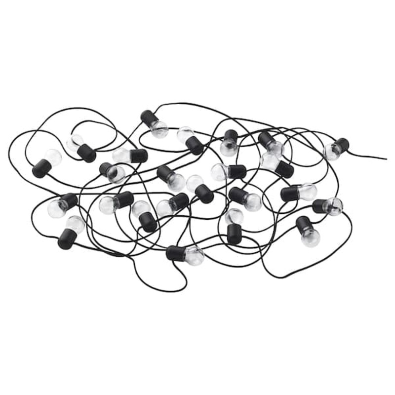 BLTSN LED lighting chain with 24 lights, indoor black