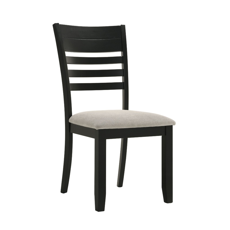 Folio – Side Chair (Set of 2) – Black / Gray