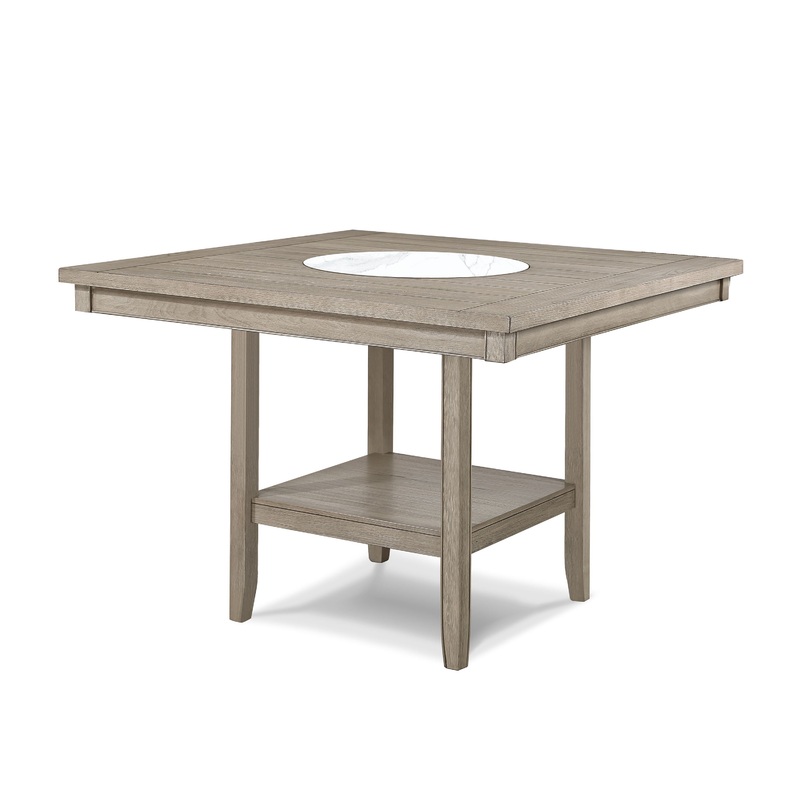 Fulton – Counter Table – White Oak With Marble