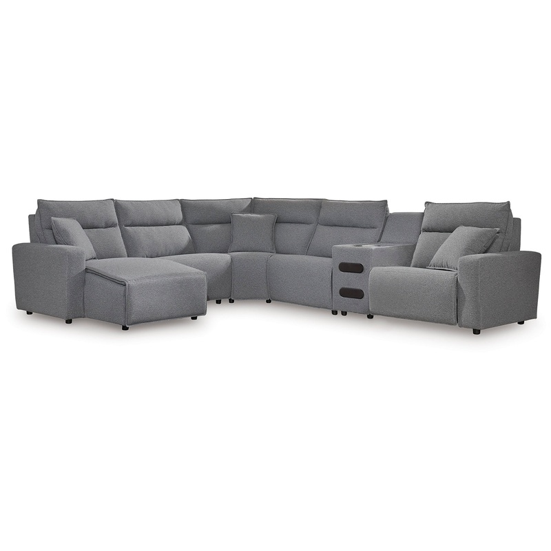 ModMax II 6-Piece Reclining Sectional with Chaise and Audio Console