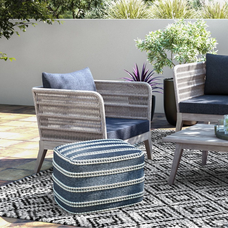 Santiago – Outdoor Conversation Chair – Slate Gray