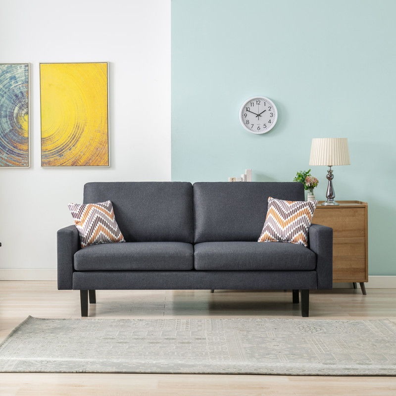 Bahamas – Minimalistic Sofa With 2 Throw Pillows