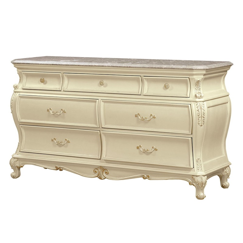 Chantelle – Dresser – Pearl White Finish