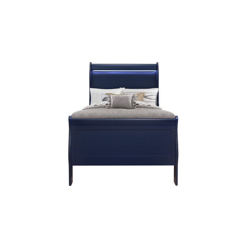 Charlie – Twin Bed With LED – Blue