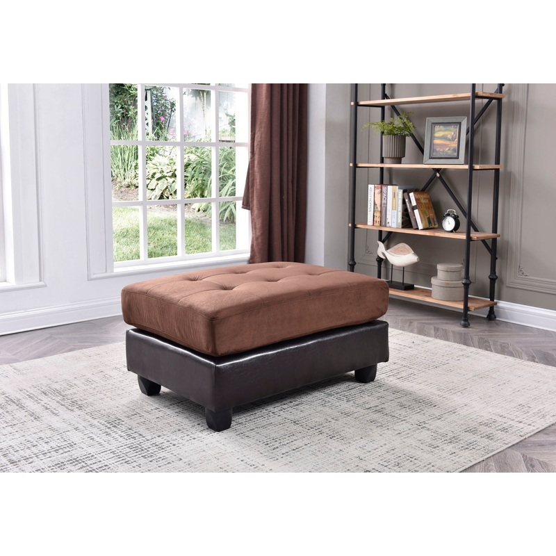 Chic Contemporary Ottoman|Light Brown|Blue|Dark Red|Dark Gray|Black|Light Blue|Purple