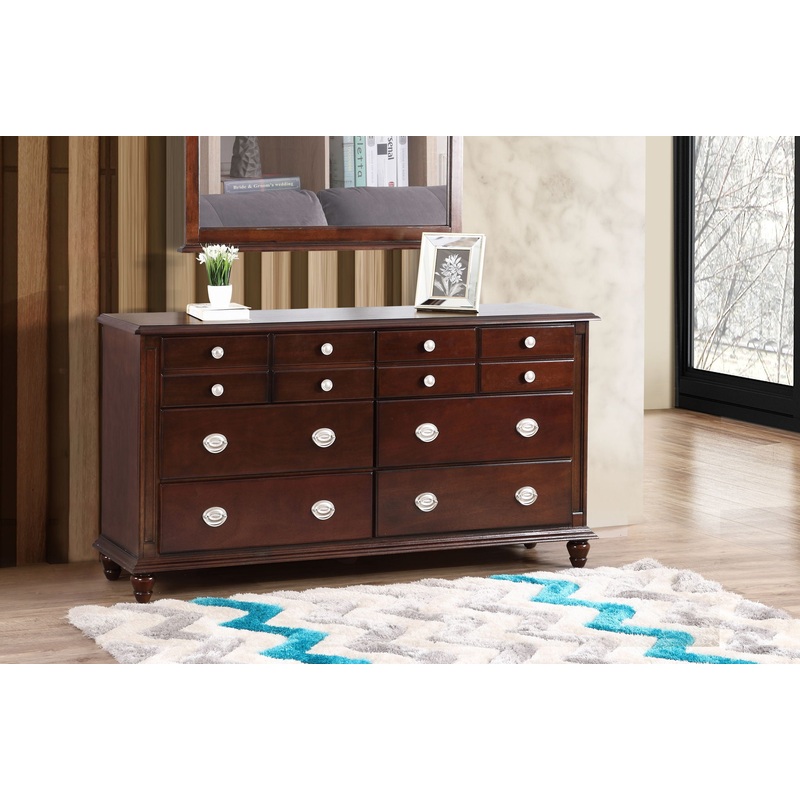 Elegant Traditional Dresser|Dark Brown