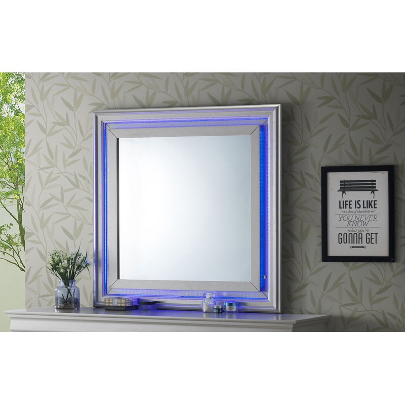 Elegant Transitional LED Mirror