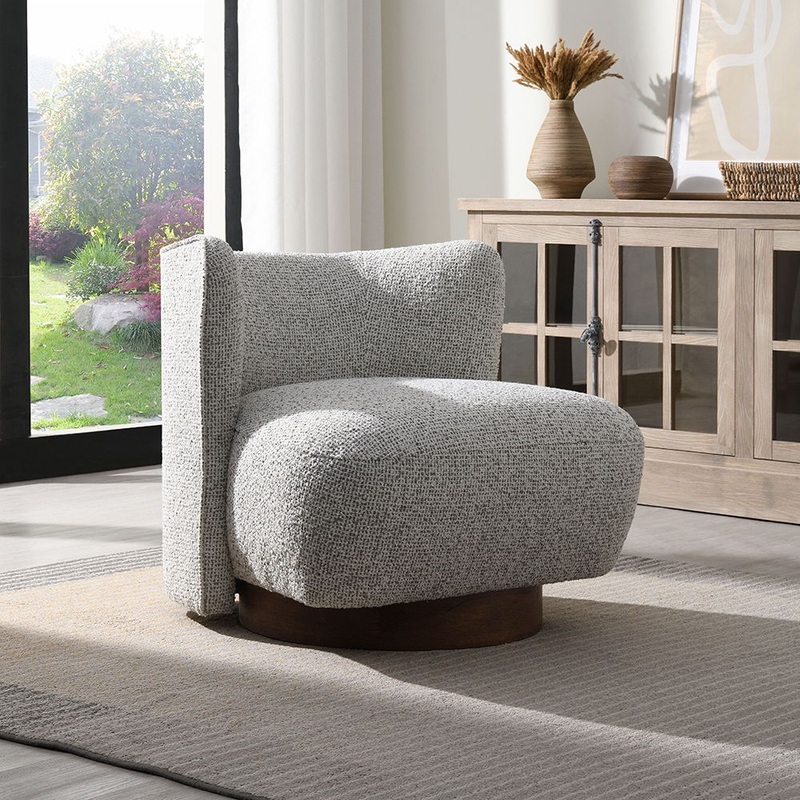 Lisa – Accent Chair – Gray Tweed
