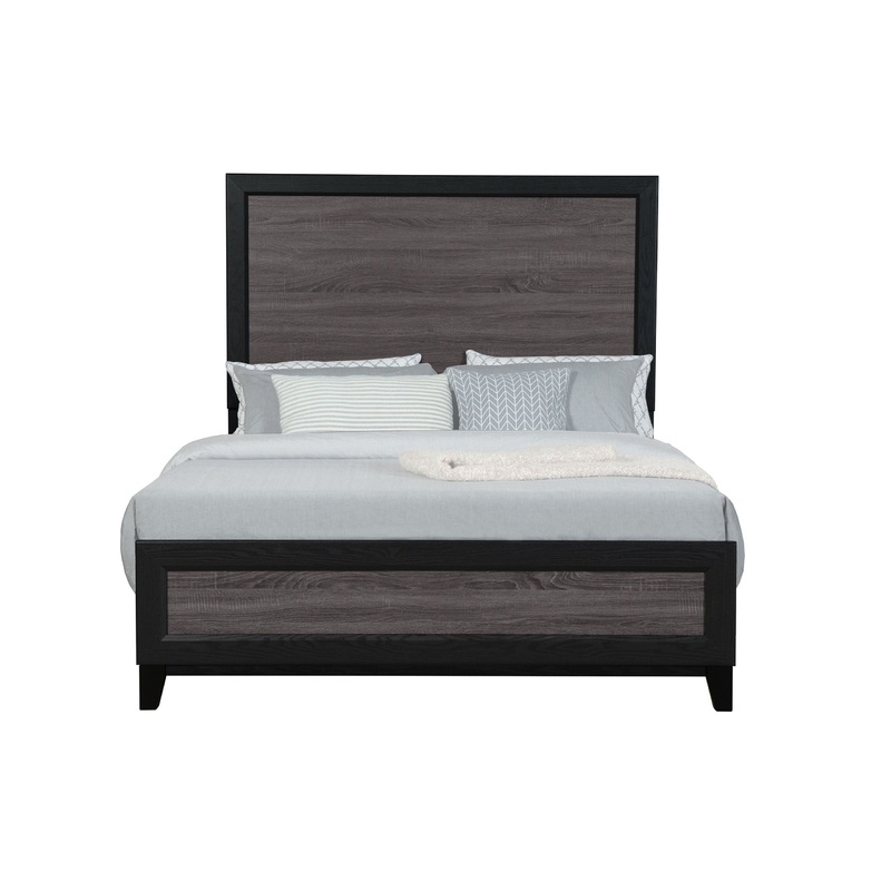 Lisbon – Queen Bed – Gray / Black