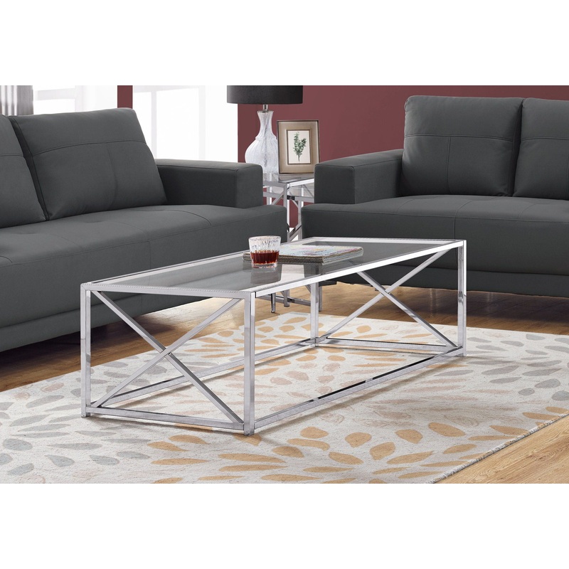 Table, Rectangular, Contemporary & Modern – Chrome