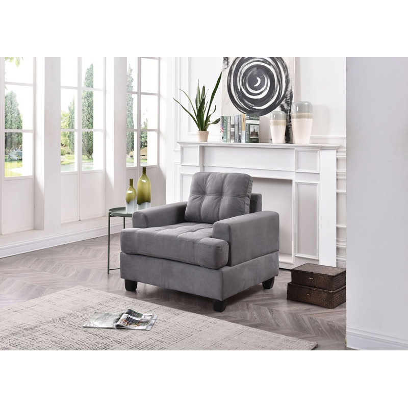 Transitional Design Armchair|Black|White|Gray|Faux Leather|Microfiber
