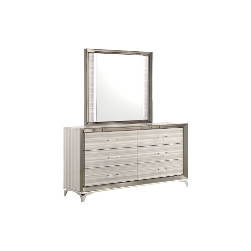 Zambrano – Mirror With LED – White